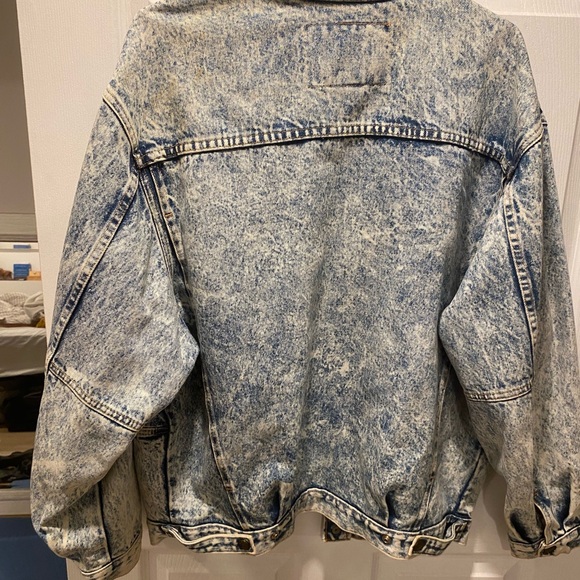 Real vintage acid wash jean jacket - Picture 10 of 12